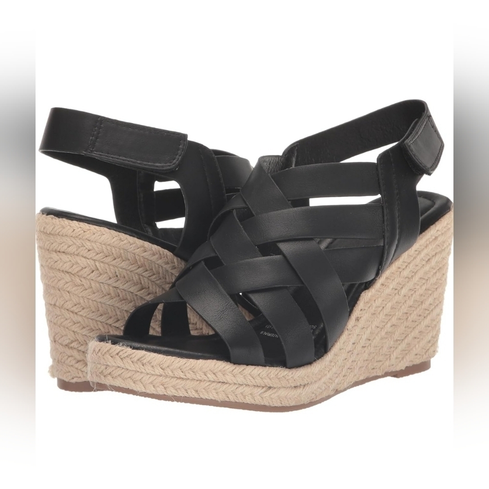 EVANS‎ Women's Black Mule Sandals Slides Size 10